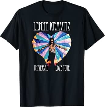Amazon | Lenny Kravitz – Universal Love Tour Tシャツ | Tシャツ